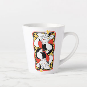 The Queen of Hearts   Deck of Cards Latte Mug
