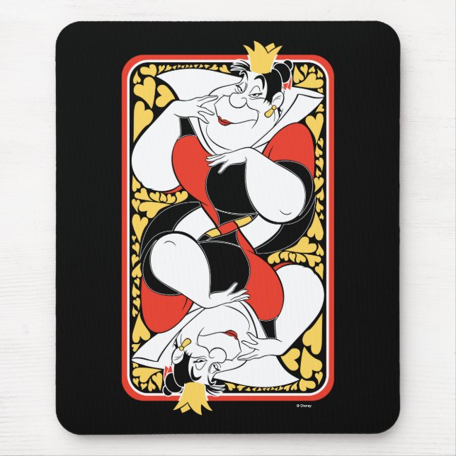 The Queen of Hearts | Deck of Cards Mouse Pad (Front)