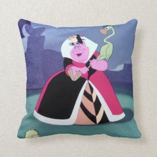 The Queen of Hearts   Her Evil Smile Throw Pillow