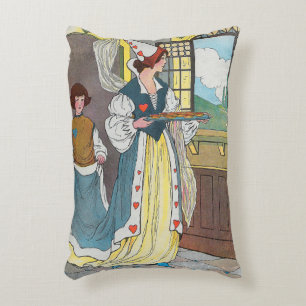 The Queen of Hearts Made Some Tarts, Nursery Rhyme Accent Pillow