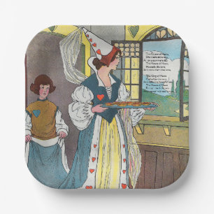 The Queen of Hearts Made Some Tarts, Nursery Rhyme Paper Plate