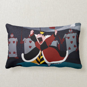 The Queen of Hearts   Mid Shout Lumbar Pillow
