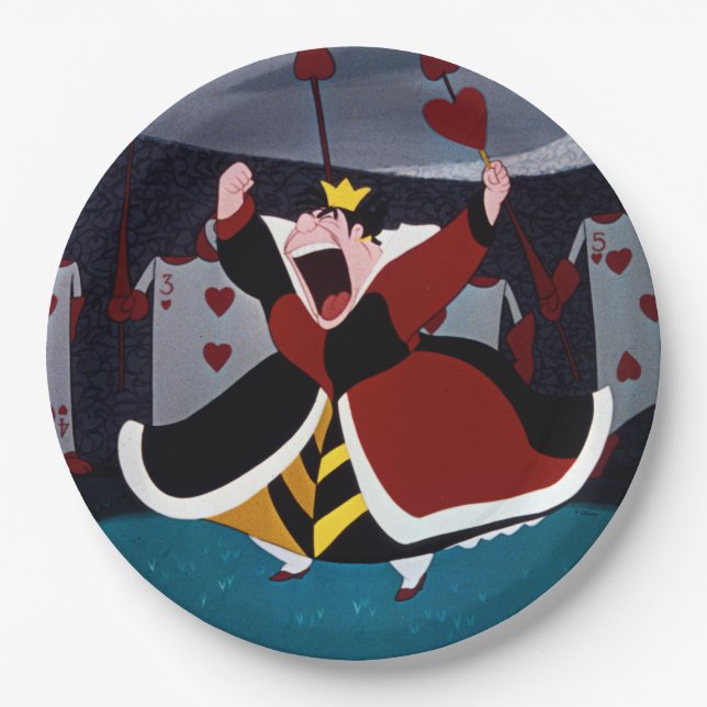 The Queen of Hearts | Mid Shout Paper Plate (Front)