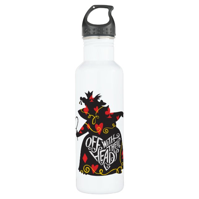 The Queen of Hearts | Off with Their Heads 710 Ml Water Bottle (Front)