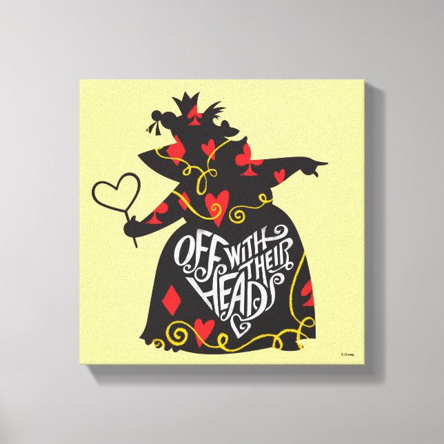 The Queen of Hearts | Off with Their Heads Canvas Print (Front)