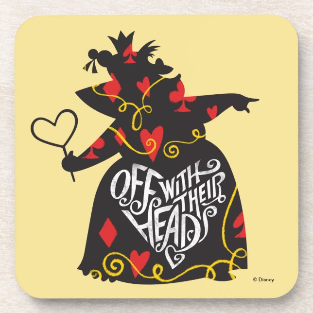The Queen of Hearts | Off with Their Heads Coaster (Front)