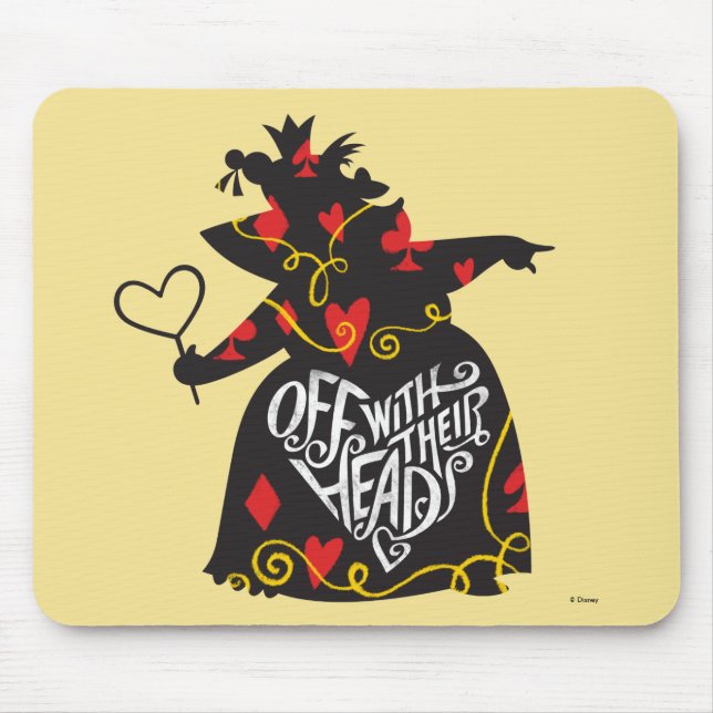 The Queen of Hearts | Off with Their Heads Mouse Pad (Front)