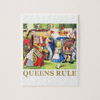 The Queen of Hearts Says , "Queens Rule!" Jigsaw Puzzle