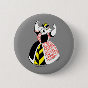 The Queen of Hearts   Skirt Text Design 2 Inch Round Button