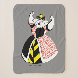 The Queen of Hearts   Skirt Text Design Sherpa Blanket