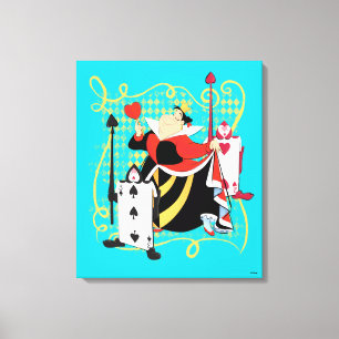 The Queen of Hearts   The Queen's Card Soldiers Canvas Print