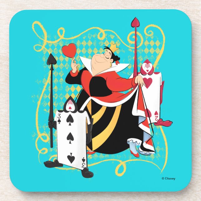 The Queen of Hearts | The Queen's Card Soldiers Coaster (Front)