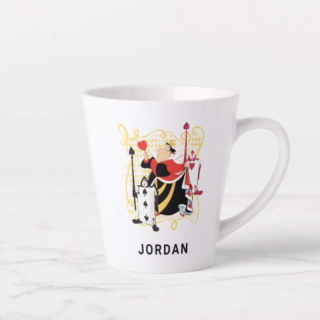 The Queen of Hearts | The Queen's Card Soldiers Latte Mug (Right)
