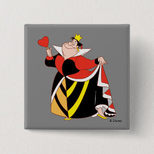The Queen of Hearts   With A Small Step & A Smile 2 Inch Square Button