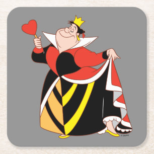 The Queen of Hearts   With A Small Step & A Smile Square Paper Coaster