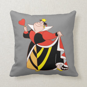 The Queen of Hearts   With A Small Step & A Smile Throw Pillow