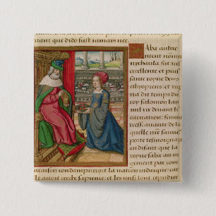 The Queen of Sheba 2 Inch Square Button