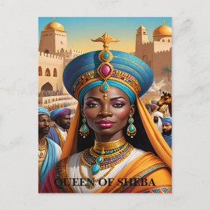 The Queen of Sheba Christian Postcard