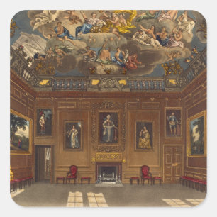 The Queen's Audience Chamber, Windsor Castle, from Square Sticker