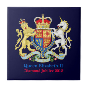 The Queen's Diamond Jubilee Crest Tile