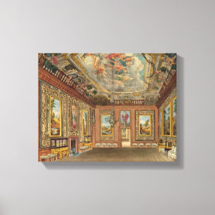 The Queen's Drawing Room, Windsor Castle, from 'Ro Canvas Print