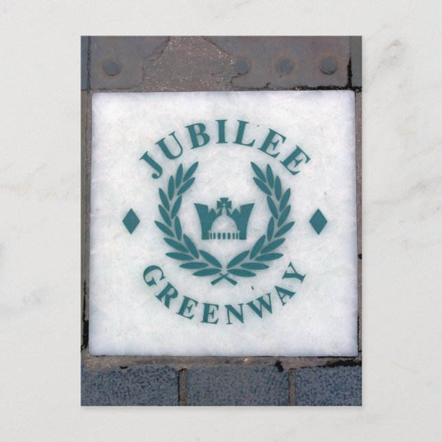 The Queen's Jubilee Greeway - London Postcard (Front)