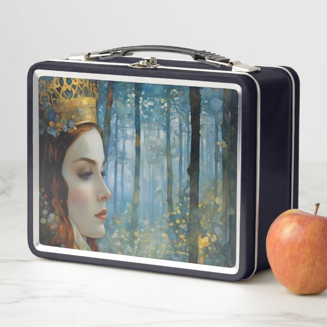 The Queen's Lost Heart Fairytale Portrait Metal Lunch Box (In Situ)