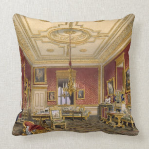 The Queen's Private Sitting Room, Windsor Castle, Throw Pillow