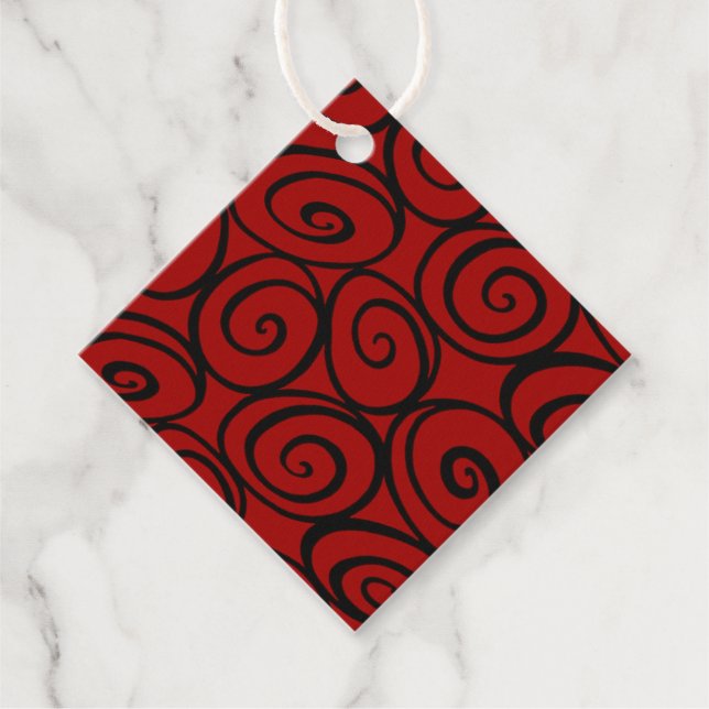 The Queen's Roses Favour Tags (Front)