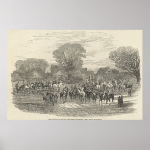 The Queen's Stag Hounds: The Meet, Aylesbury Poster