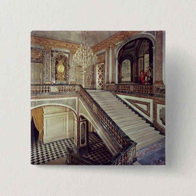 The Queen's staircase, c.1679 2 Inch Square Button (Front)