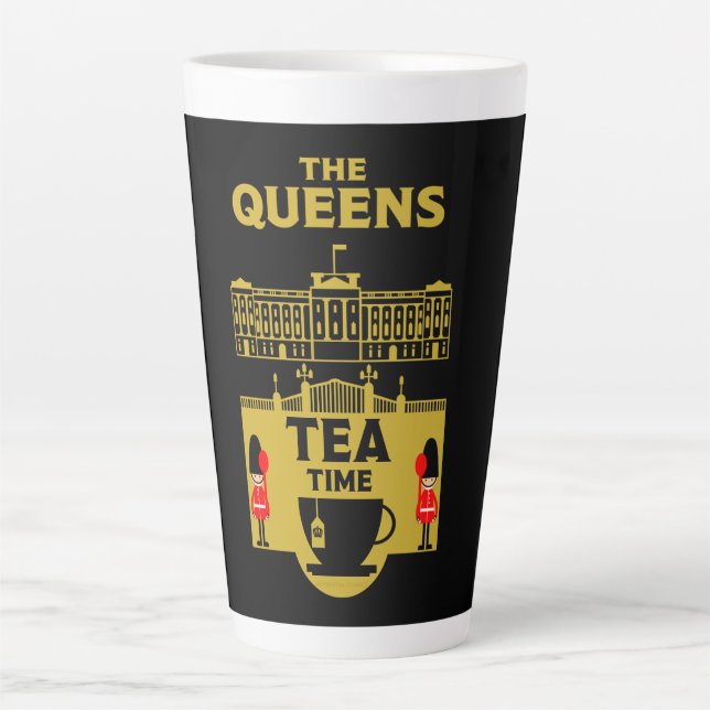 The Queens Tea Royal Coronation   Latte Mug (Front)