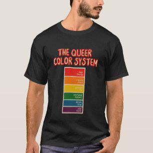 The Queer Colour Paint Swatch Pride Humour Design T-Shirt