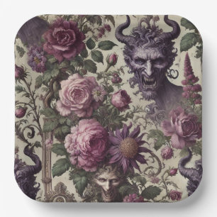 The Query of Blight – Gothic Baroque  Paper Plate