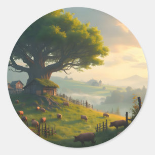 The Quiet Farm -  Classic Round Sticker