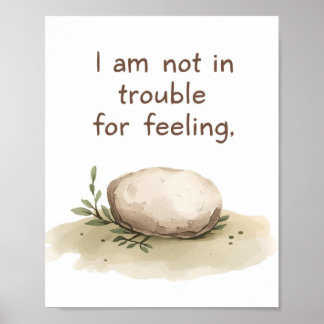 The Quiet Grove “I Am Not in Trouble for Feeling”  Poster