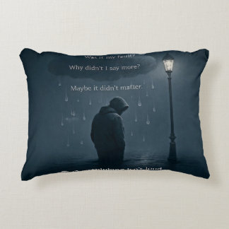 The Quiet Spiral – Realistic Overthinking Tee Accent Pillow