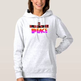 The Quiet Strength   "I Love Peace" Inspirational  Hoodie