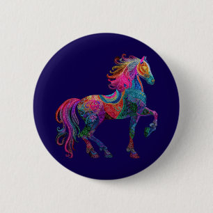 The Quilted Horse 2 Inch Round Button