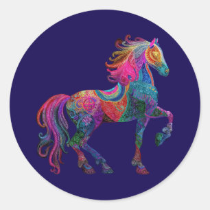 The Quilted Horse Classic Round Sticker