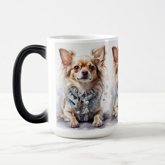 The Quirky Dog Log Mug"Paws & sips Magic Mug (Left)