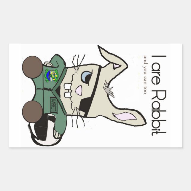 The Rabbit. A helicopter pilot. Sticker (Front)