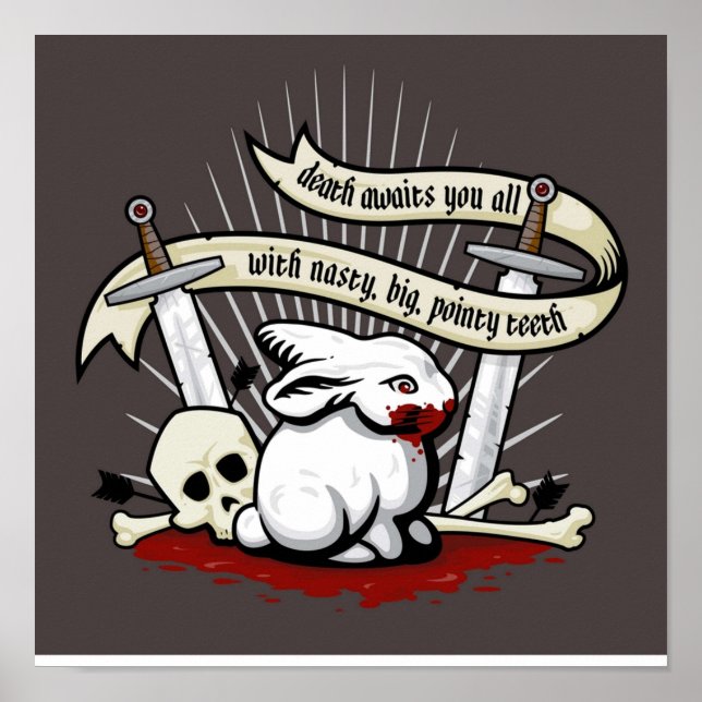 The Rabbit of Caerbannog Poster (Front)
