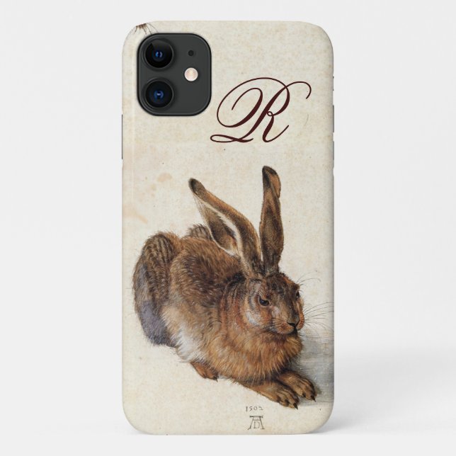 THE RABBIT ( Young Hare )  Monogram Case-Mate iPhone Case (Back)