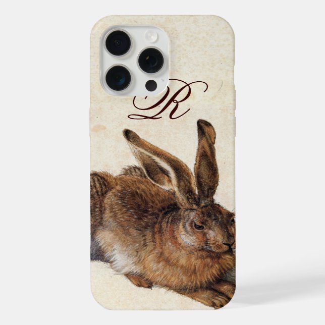 THE RABBIT ( Young Hare )  Monogram iPhone Case (Back)