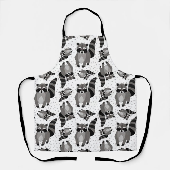 The Raccoon Family is Coming to Dinner Apron (Front)