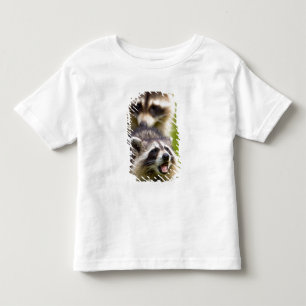 The raccoon, Procyon lotor, is a widespread, Toddler T-shirt