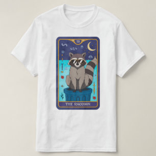 the raccoon tarot card ,positive mind, stay positi T-Shirt
