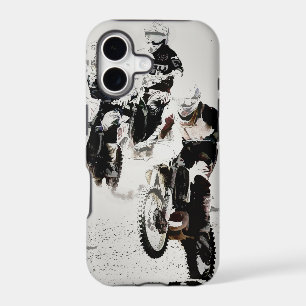 "The Race is On" Motocross Dirt-Bike Racers