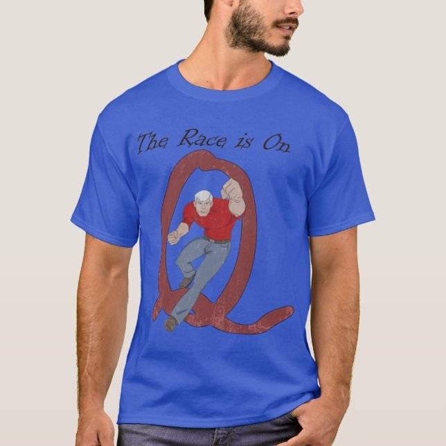 The Race is Onriblend gift T-Shirt (Front)